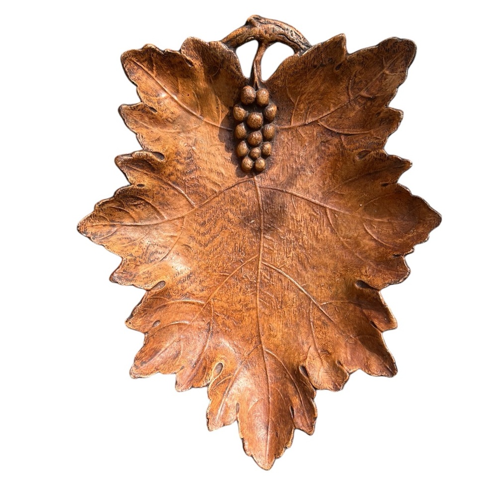 Vintage Large Resin Fall Leaf